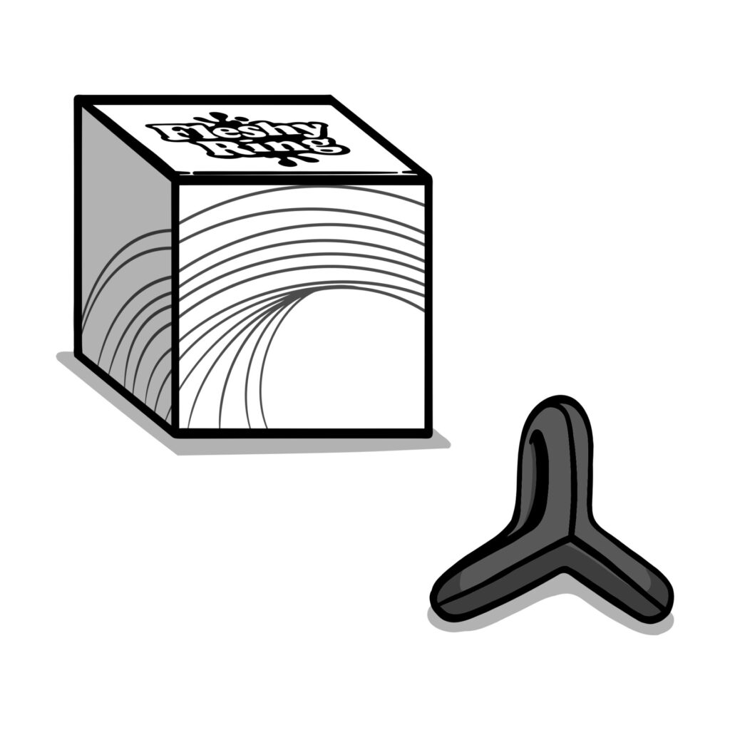 fleshy ring and its box