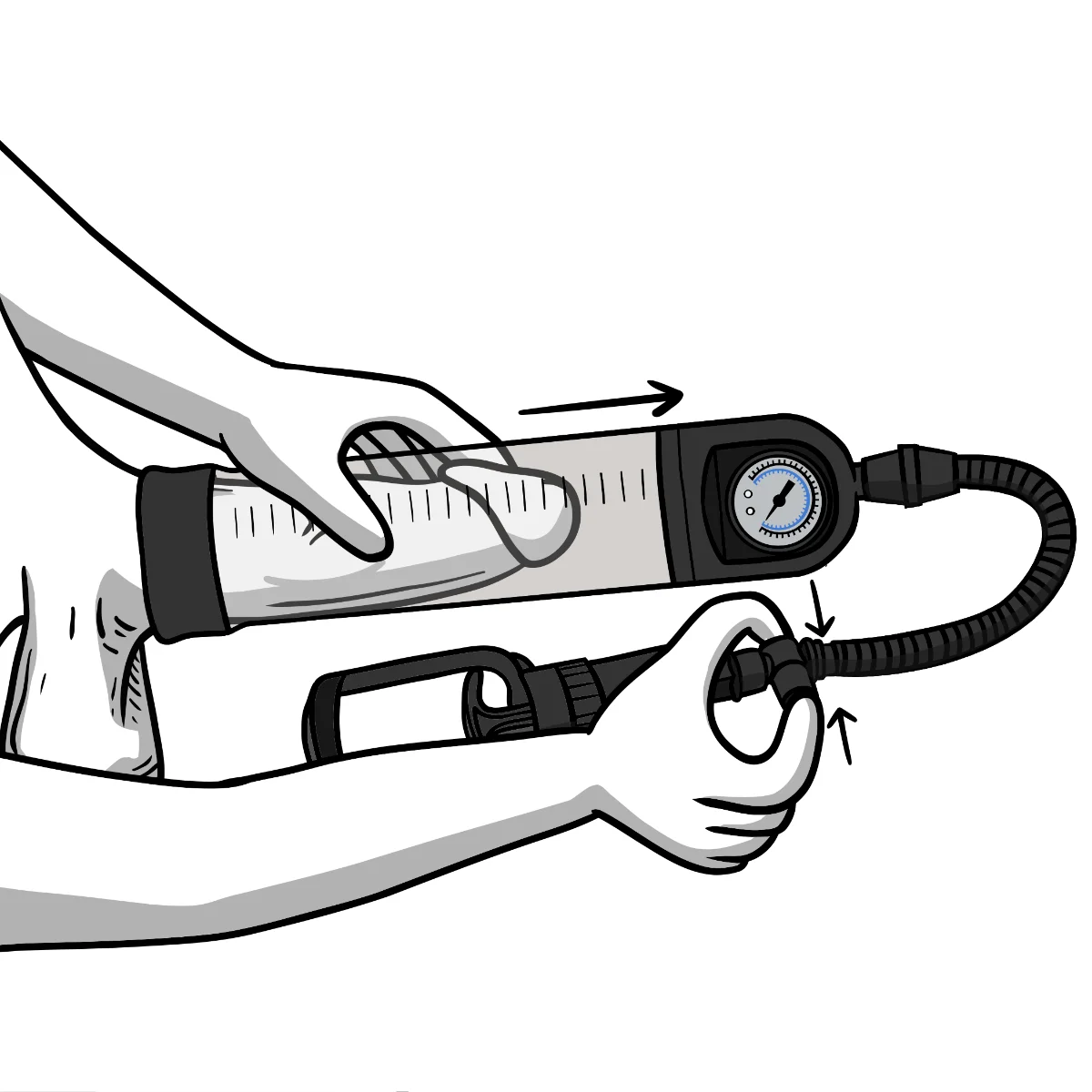 release pressure and remove vacumate manual