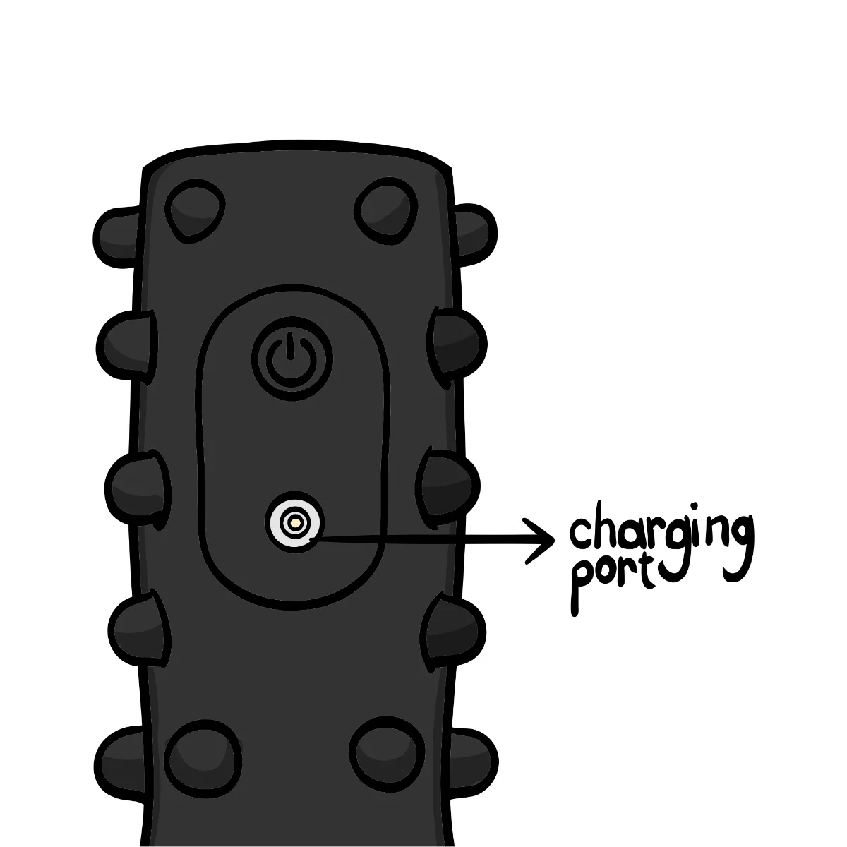 ride power button and magnetic charging port ride power button and magnetic charging port