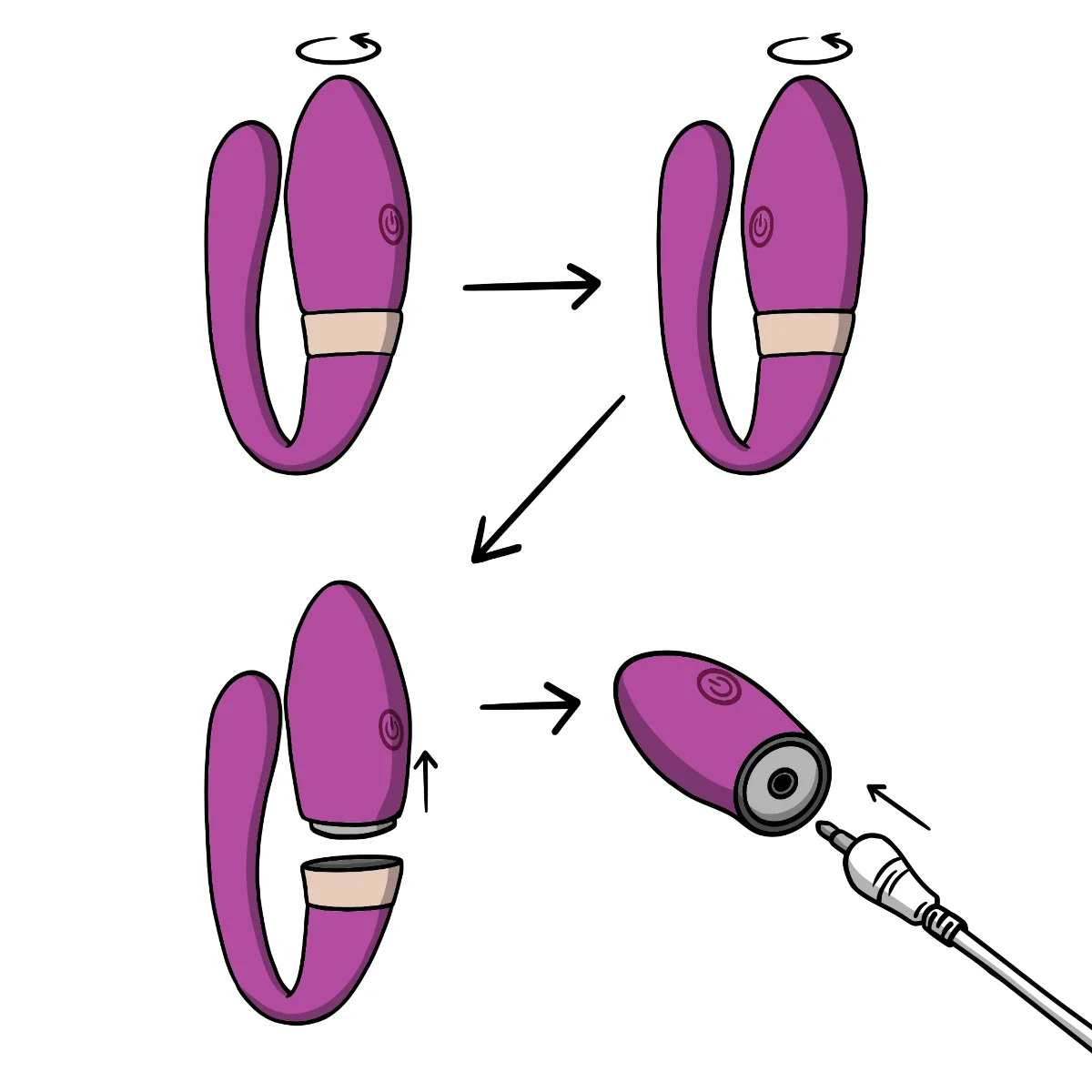 twist clip and charge twist clip and charge