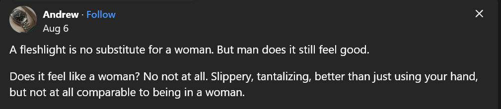 does a fleshlight feel real