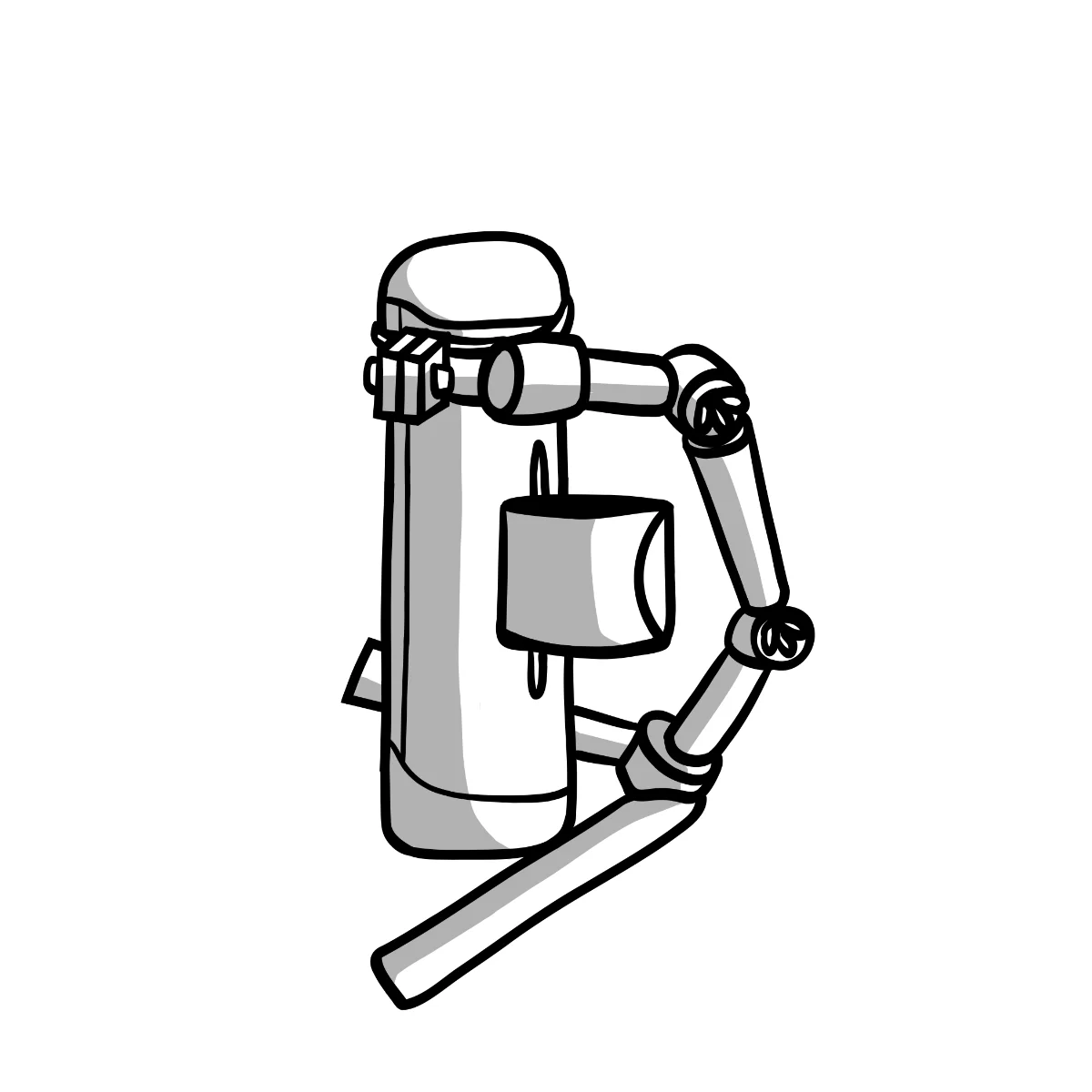 adjustable 3d printed mount for the handy