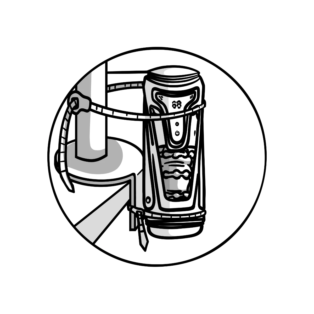 monitor arm clamp for thrust sync